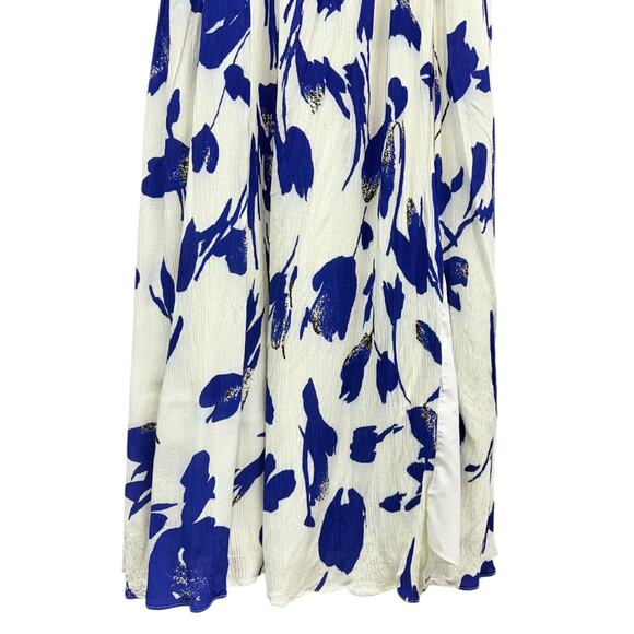 Jason Wu Collective Blue Floral Tie Strap Dress size 6 - Picture 8 of 11